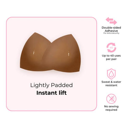 jellymuse™  Invisible Lift - Patented Sticky Fashion Bra Inserts Prevents Nipple Slips No Sewing Required