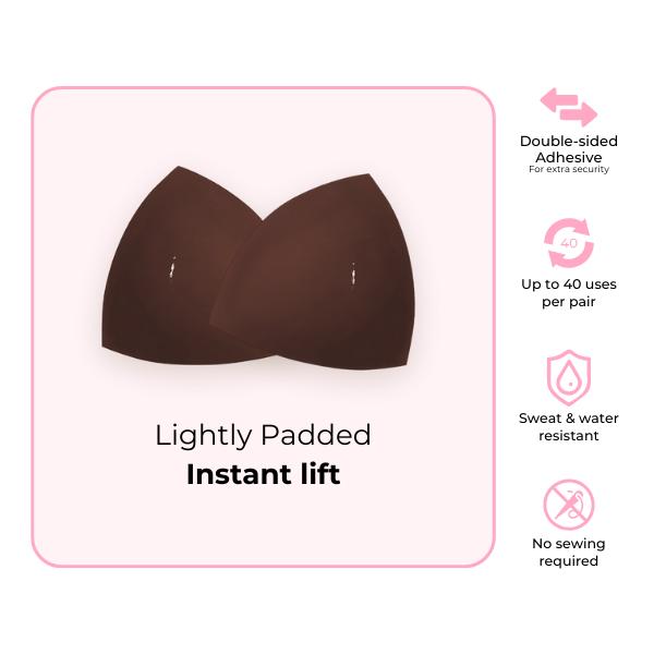 jellymuse™  Invisible Lift - Patented Sticky Fashion Bra Inserts Prevents Nipple Slips No Sewing Required