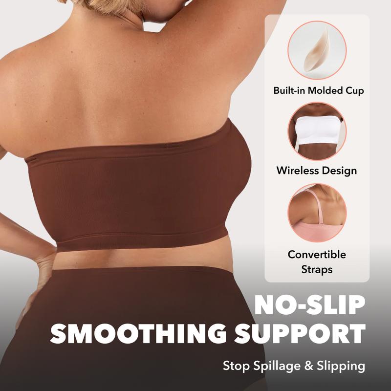 jellymuse™ Convertible Strapless Bandeau Bra