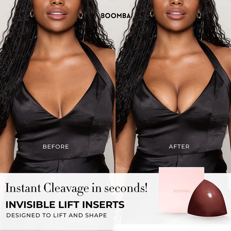 jellymuse™  Invisible Lift - Patented Sticky Fashion Bra Inserts Prevents Nipple Slips No Sewing Required