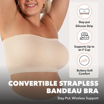 jellymuse™ Convertible Strapless Bandeau Bra