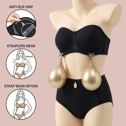 jellymuse™ Bella Convertible Strapless Minimizer Bra – Full Coverage Support for Larger Busts